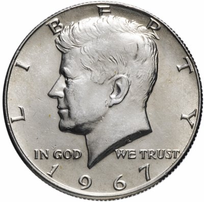 купить США 50 центов (1/2 доллара, half dollar) 1967