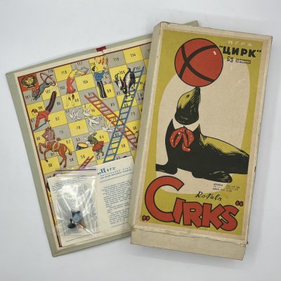 купить Игра настольная "Цирк" ("Cirks"), пластик, картон, Латвия, 1970-1980 гг.