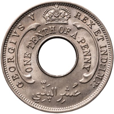 купить Британская Западная Африка 1/10 пенни (penny) 1936 Георг V