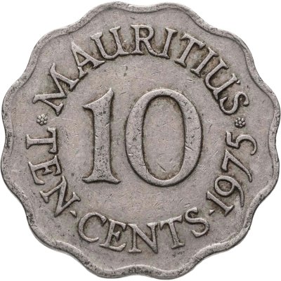 купить Маврикий 10 центов (cents) 1975