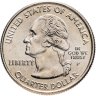 Купить США 25 центов (квотер, 1/4 доллара, quarter dollar) 2007 "Штат Вашингтон" Знак монетного двора: "P" - Филадельфия
