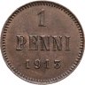 Купить 1 пенни (penni) 1913 Российская Финляндия