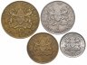 Купить Кения набор монет 1969-1978 (4 штуки) "Первый президент Кении - Джомо Кениата"