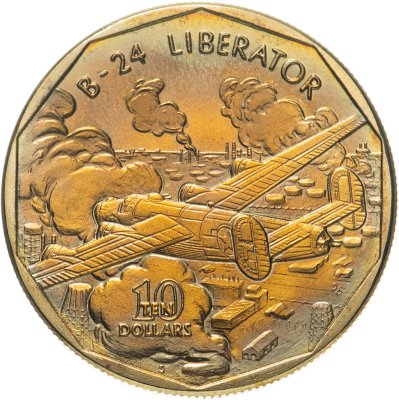 купить Маршалловы Острова 10 долларов, 1991 Consolidated B-24 Liberator