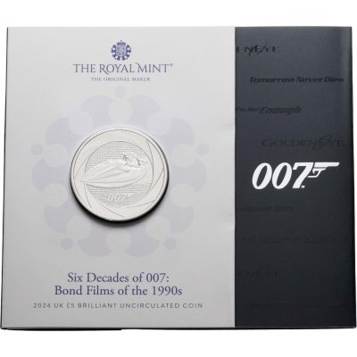 купить Великобритания 5 фунтов 2024 "Джеймс Бонд, Агент 007 Q-boat", в буклете
