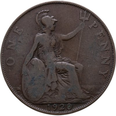 купить Великобритания 1 пенни (penny) 1920