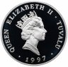 Купить Тувалу 5 долларов 1997 "Открытие федерального парламента в Канберре" с сертификатом