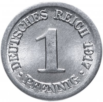 купить Германия 1 пфенниг (pfennig) 1917 "D"