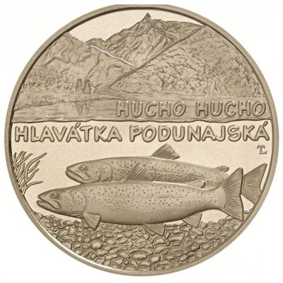 купить Словакия 5 евро 2025 Фауна и флора Словакии - Дунайский лосось