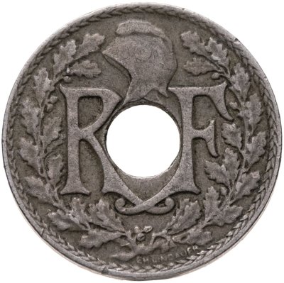 купить Франция 10 сантимов (centimes) 1922 Рог изобилия знак монетного двора: "Рог изобилия": - Париж