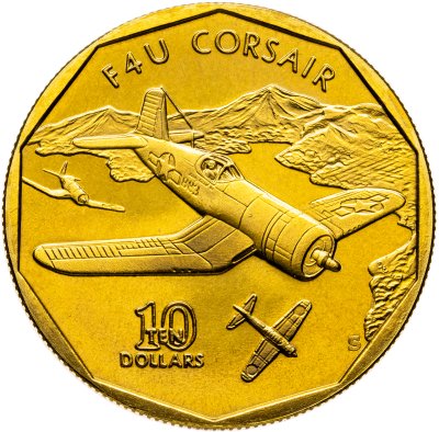 купить Маршалловы острова 10 долларов 1991 "самолет F4U Corsair"