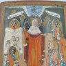 Купить Икона Божией Матери "Всех скорбящих Радость" (с грошиками), дерево, темпера, Российская империя, 1880-1910 гг.
