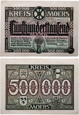 купить Германия 500000 марок 1923 год