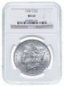 Купить США 1 доллар (dollar) 1904 Доллар Моргана, в слабе NGC MS63, знак монетного двора: "O" - Новый Орлеан
