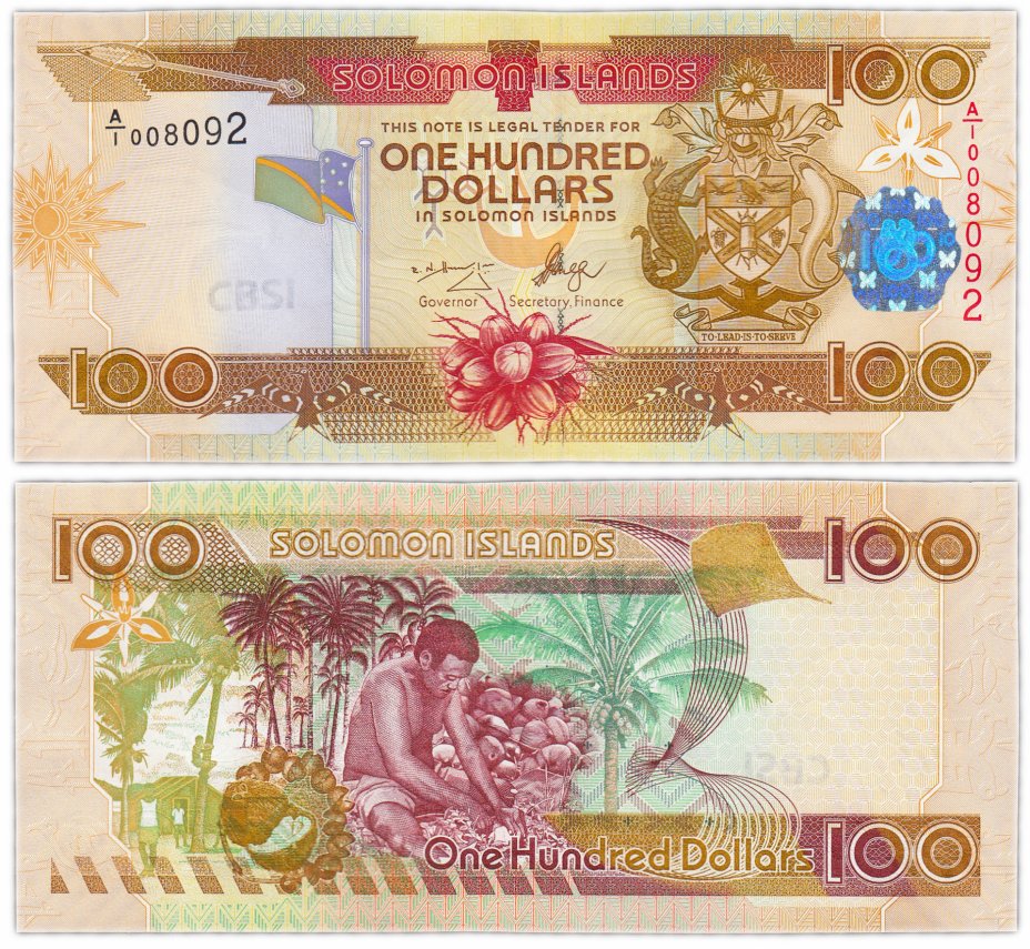 купить Соломоновы острова 100 долларов 2009 (Pick 30b)
