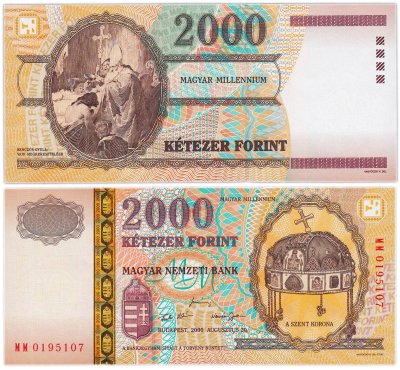 купить Венгрия 1000 форинтов 2000 Миллениум в Буклете