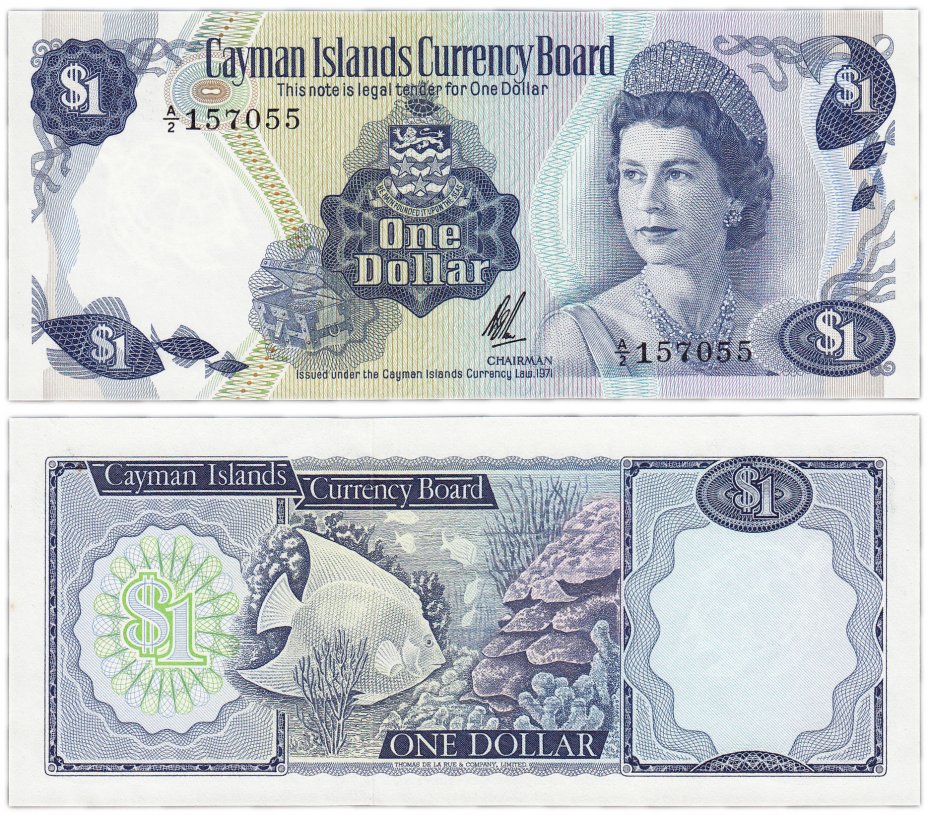 купить Каймановы острова 1 доллар 1971 (Pick 1b)
