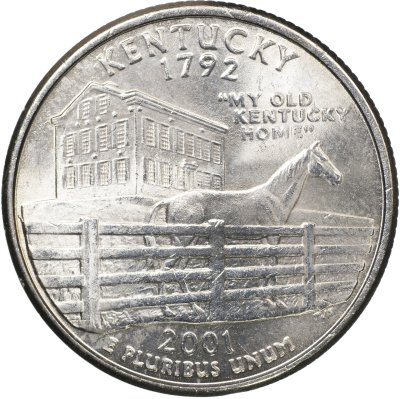 купить США 25 центов [Квотер] 2001 P [KM#322] "Кентукки"