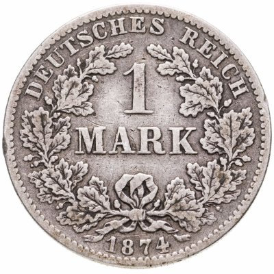 купить Германия 1 марка 1874 B знак монетного двора: "B" - Ганновер