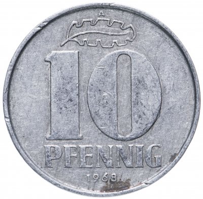 купить Германия 10 пфеннигов 1968