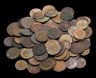 Купить Медь Российской Империи, 100 штук, разные номиналы 1868-1916