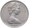 Купить Новая Зеландия 10 центов 1974