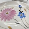 Купить Пара чайная с цветочным декором в виде астр, фарфор, роспись, золочение, Дулевский фарфоровый завод (Дулёво), СССР, 1968-1991 гг.