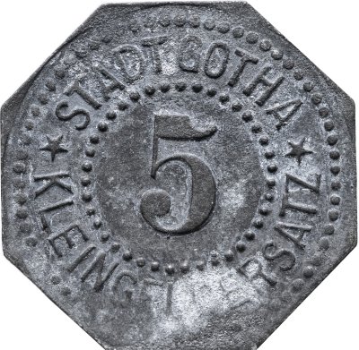 купить Германия "Гота" 5 пфеннигов ND (1917) нотгельд