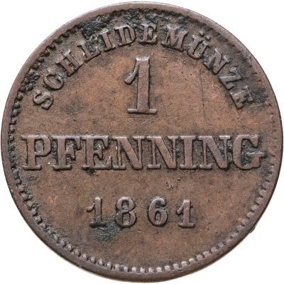 купить Бавария 1 пфенниг 1861