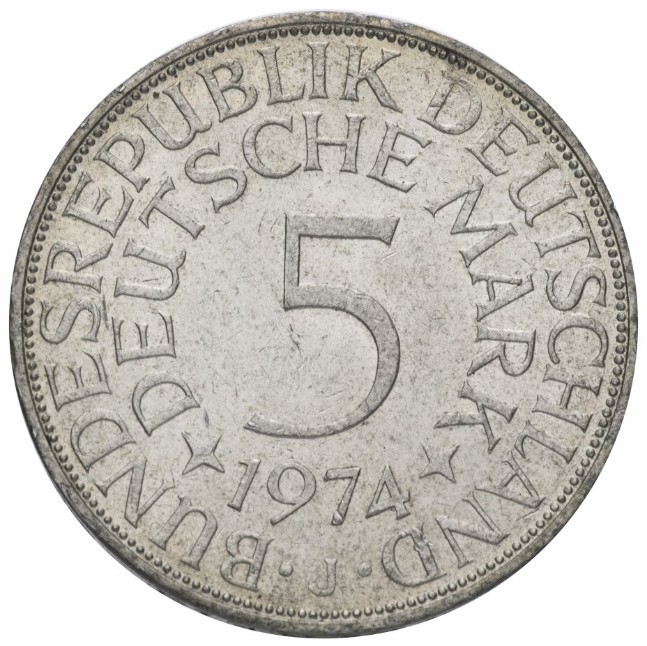 купить Западная Германия (ФРГ) 5 марок 1974