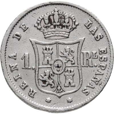 купить Испания 1 реал (real) 1859