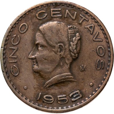 купить Мексика 5 сентаво (centavos) 1953