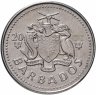 Купить Барбадос 25 центов (cents) 1973-2006