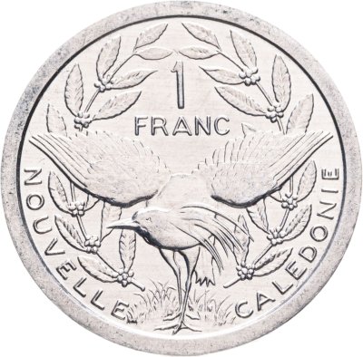 купить Французская Новая Каледония 1 франк (franc) 1989