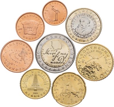 купить Словения полный годовой набор евро из 8 монет 2009