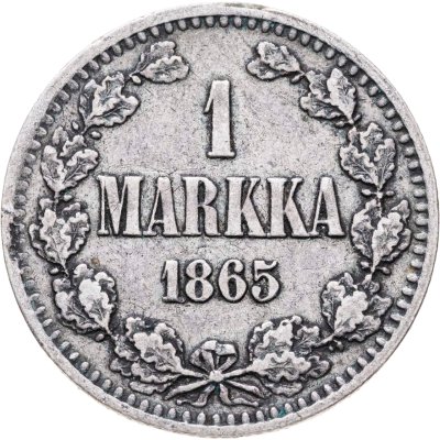 купить 1 марка 1865 S Российская Финляндия