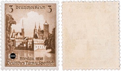купить Германия, Третий Рейх 3 рейхспфеннига 1938 "Фестиваль гимнастики и спорта в Бреслау"