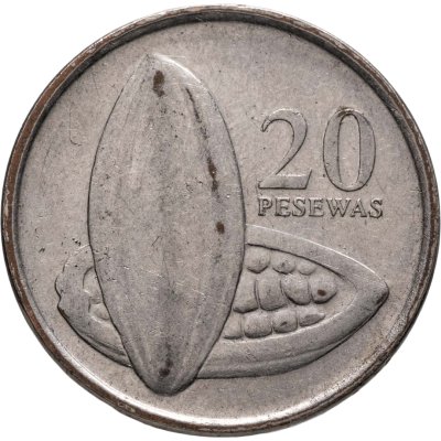 купить Гана 20 песев (pesewas) 2007