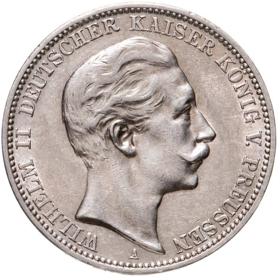 купить Германская Империя, Пруссия 3 марки (mark) 1909 A