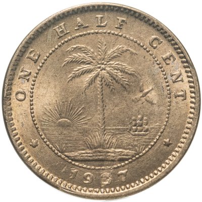 купить Либерия 1/2 цента 1937