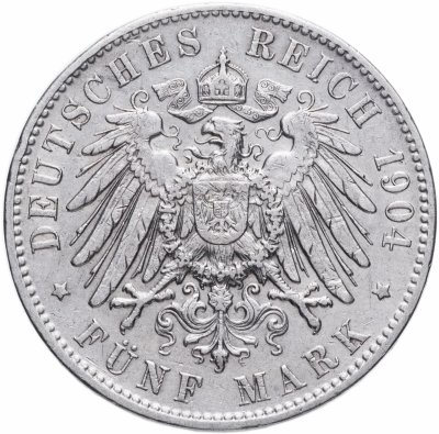 купить Германия (Гамбург) 5 марок 1904