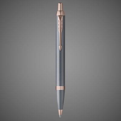 купить Ручка шариковая Parker "IM Slate Rose Gold PVD Trim" синяя, 1,0мм, подарочная упаковка, Металлы: латунь, 2026 г.