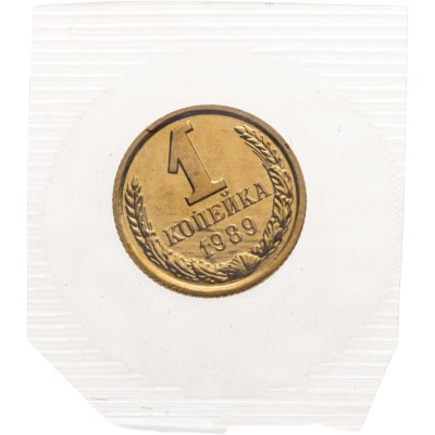 купить 1 копейка 1989 в запайке