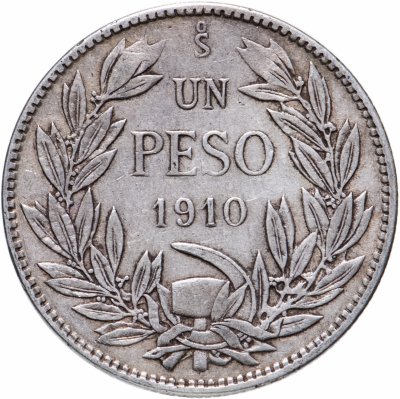 Купить Чили 1 песо (peso) 1910
