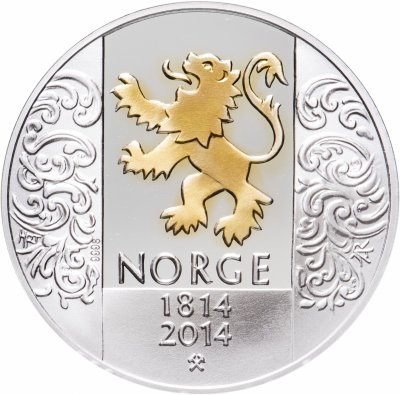 Купить Жетон "Riks Forsamlingen. 1814-2014" в капсуле, серебро, Норвегия, 2014 г.
