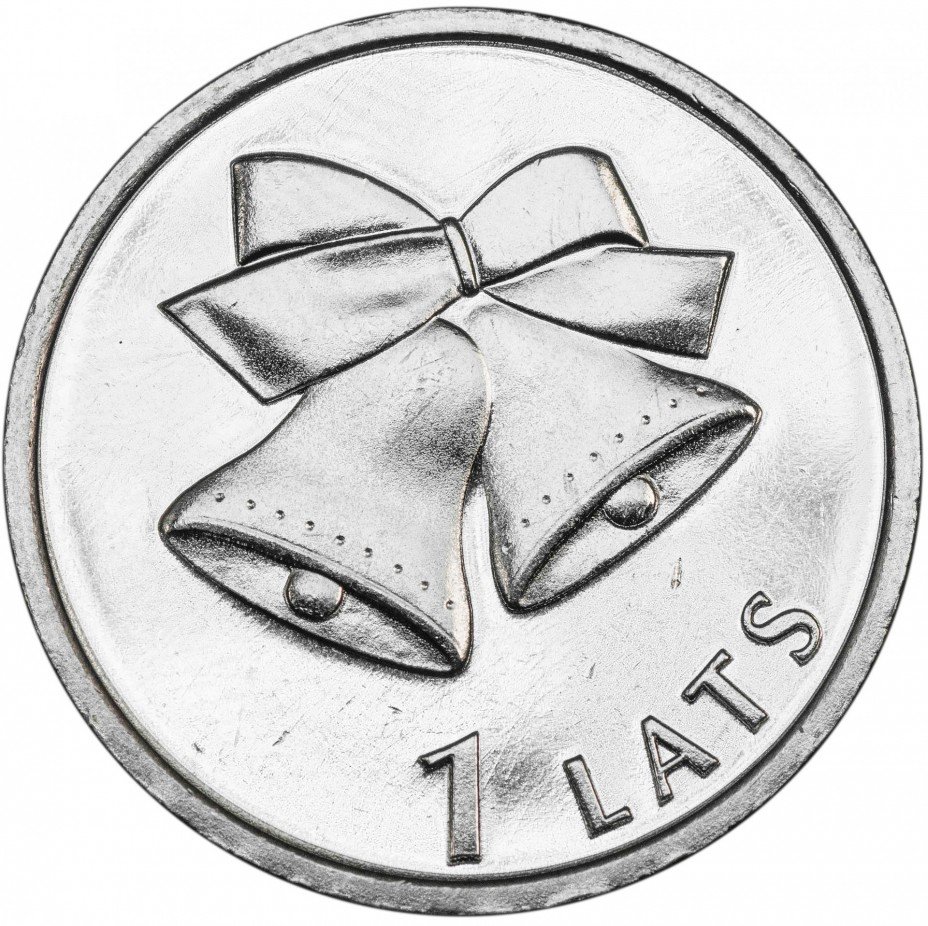купить Латвия 1 лат 2012 "Колокольчики"