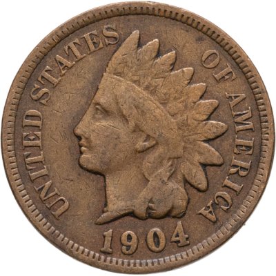 купить США 1 цент 1904 "Indian Head Cent"