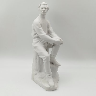 купить Статуэтка "Максим Горький", автор В.Г. Стамов, бисквит, Ленинградский фарфоровый завод (ЛФЗ), СССР, 1960-1970 гг.