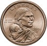 Купить США 1 доллар (dollar) 2006 "Sacagawea dollar (Сакагавея доллар - парящий орёл)", знак монетного двора "P" - Филадельфия