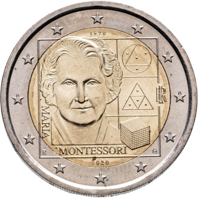 купить Италия 2 евро (euro) 2020 "150 лет со дня рождения Марии Монтессори"